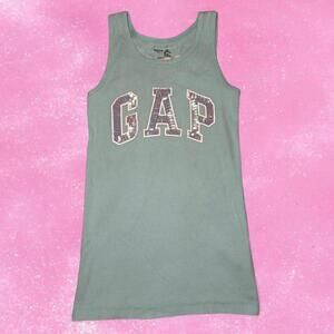 Light Blue Gap Sequin Tank Top